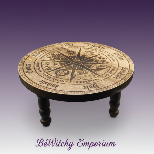 Wheel of the Year Altar Table - Clean Professional
