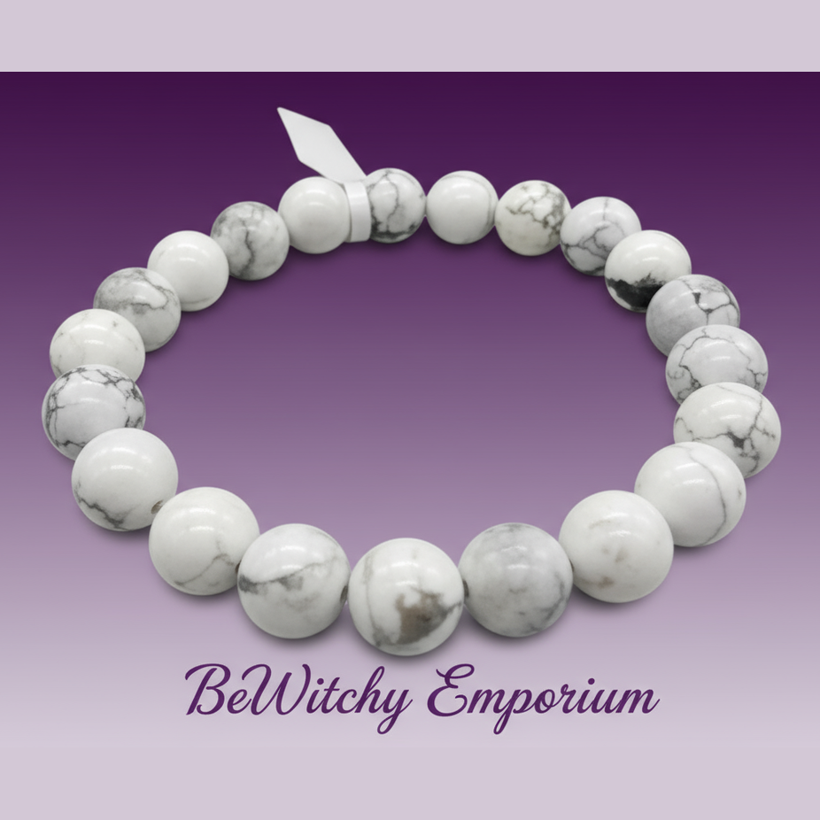 White Howlite Bracelet - Clean Professional