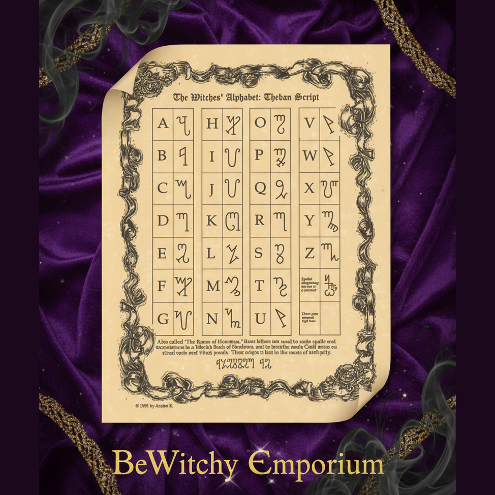 Witches' Alphabet Poster - Product Photo 2