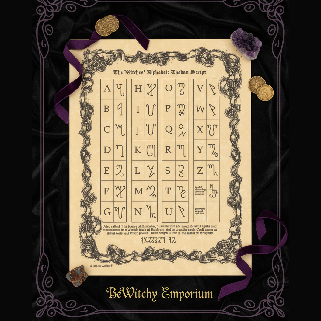 Witches' Alphabet Poster - Product Photo 3